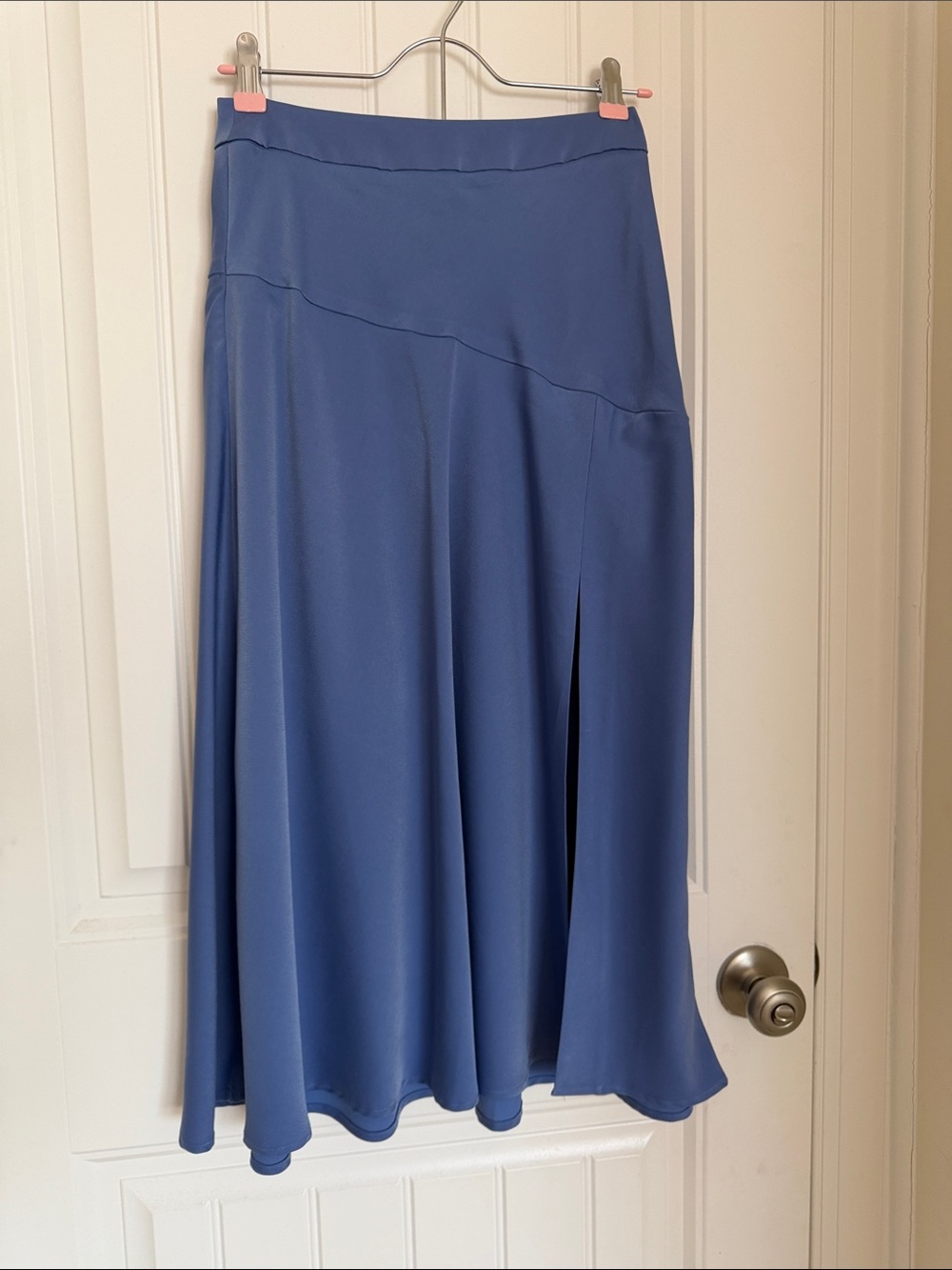 Blue A-Line Midi Skirt - Women